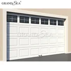 Automatic glass sectional garage roller door with electric motor price