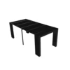 Cheap Luxury Big Modular Extendable MDF Glossy Kitchen Dining Table for sale