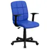 Italy rotary blue executive rotating high-tech picture office chair with wheels