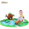 Jolly interesting jungle friends baby activity mat for early education, game blanket for learning fun