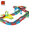 plastic B/O slot car toy diy railway set fun track with sound