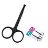 Black Color Precision Safety Trimming Scissors For Men - Moustache, Nose Hair & Beard Trimming Scissors And Ear Hair