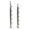 Deck balcony stainless steel glass stair balustrade and handrail railing steel