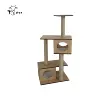 Easy Assemble Durable Cat Tree Scratching Post with Condo Wood Cat Tower