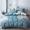 Checkered Duvet Covers High Quality Span Bed Sheet Bedding Set Of Four
