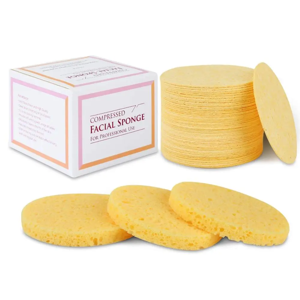 
100% Organic Cellulose Sponge Compressed For Face Cleaning 