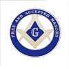 Factory custom bikers will be oversized car logo logo badge brass Masonic car logo