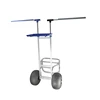 Anti-Rust Foldable Fishing Trolley Beach Trolley Cart with 2 Wheels