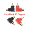 90 Degree RCA Right Angle Connector Plug Adapters Male To Female M/F 90 Degree Elbow Audio Adapter