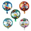 Mickey Minnie Donald Duck balloon 18 inch cartoon round shape helium balloon for kids baby birthday party