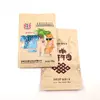 Kraft Food Paper Packaging Bag With Windows Offset Printing Euro Hole