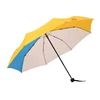 owholesales custom pongee fabric 3 folding umbrella for promotional rain umbrella custom logo