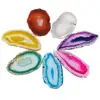 south red agate purple stone coaster rough agate slices small