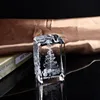 High Quality 3d Engraving Laser Block Customized Logo Clear Crystal Glass Cube