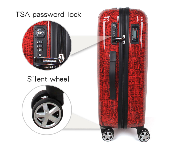 
Newcom Weighing suitcase Travel PC Smart Business Luggage Set tsa luggage lock 