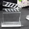 Clear decorations blank crystal cube slates model for desktop decoration