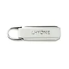 Professional Manufacturer Custom Metal Zipper Puller, Design SIlver Metal Zipper Pull Tag for Bags