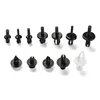 Urlwall 350Pcs Car Body Push Retainer White/Black Pin Rivet Panel Fasteners Plastic Auto Trim Clip Kit for BMW Audi Ford