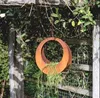 Garden Corten Steel Ring Hanging Planters Box