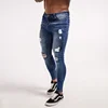 New fashion men's ripped jeans super skinny jeans hechos en China