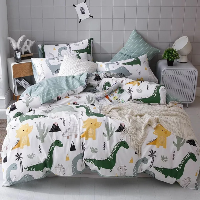 Premium Twin Size Boys Duvet Cover Set Reactive Printing 100