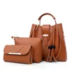 2019 fashion 3Pcs/Sets leather women hand bag, PU leather female handbag