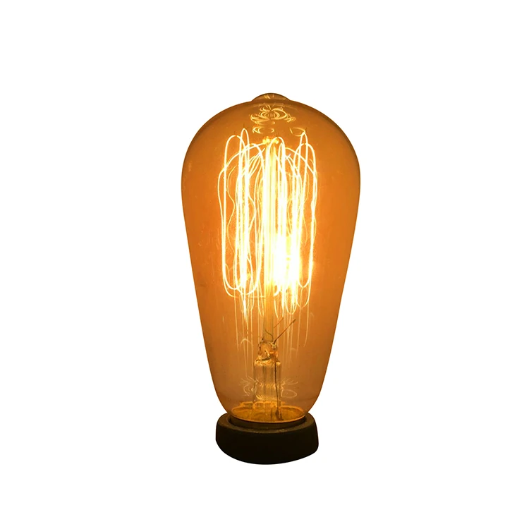 Wholesales Hot Selling E27 E26 40W 60W ST64 Vintage Light Edison Bulb