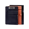 Custom Leather Cover Writing A4 Quality PU Folding Clipboard Cilp File Folder