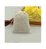 Factory wholesale recyclable drawstring thin pouch muslin cotton string bag