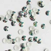 T0807 Factory Price 4mm Laser Silver Color Round loose Hot Fix Sequin Spangle 2mm 3mm 4mm 5mm 6mm 7mm 8mm