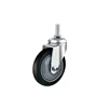 Single Ball Bearing 3 4 5 Inch PU Industrial Lock Swivel Caster