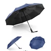 2019 silver coated umbrella silk printing auto 2 fold short handle