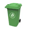360 liter four wheels plastic garbage outdoor bin
