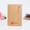 2019 hot custom print A5 kraft notebook with staple
