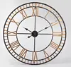 31.5 inch 80cm RAINHOU Amazon hot sell round modern simple rose gold metal art home decorative quartz wall mounted clock