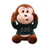 best selling custom design stuffed magnet plush valentine plush monkey