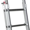 DX-4260, 6M Safety Portable Twin-steps aluminum Folding Ladders Aluminum Step Combination H Leaning Ladders TUV certified