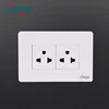 2 gang US electrical fireproof wall socket outlet with quality warrantee