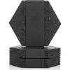 Absorbent Felt Black Coasters With Holder And Unique Phone Coaster