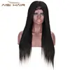 Aisi Hair Synthetic Natural Black Twist Braided Lace Front Long Wigs Middle Part Lace Front Long Braided Wigs For Black Women