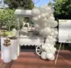 Customized size stand up wedding white acrylic pedestal Wedding Plinth