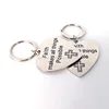Faith make all things prossible cross heart keychains