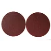 115mm red color aluminum oxide hook and loop abrasive sand disc for toilet furniture