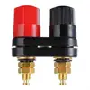 Black Red Plastic Shell 5mm Thread Dia Dual Banana Plug Jack Binding Post