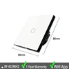 Touch Switch Wifi 2.4G Smart Home Touch Switch Wall Panel 220V,EU/UK Standard Smart Led Wifi Control Alexa For Vhome
