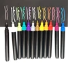 12 Assorted Colors Wholesale DIY Metal Waterproof Permanent Paint Marker Pens Sharpie Gold And Silver Marker Craftwork Pen