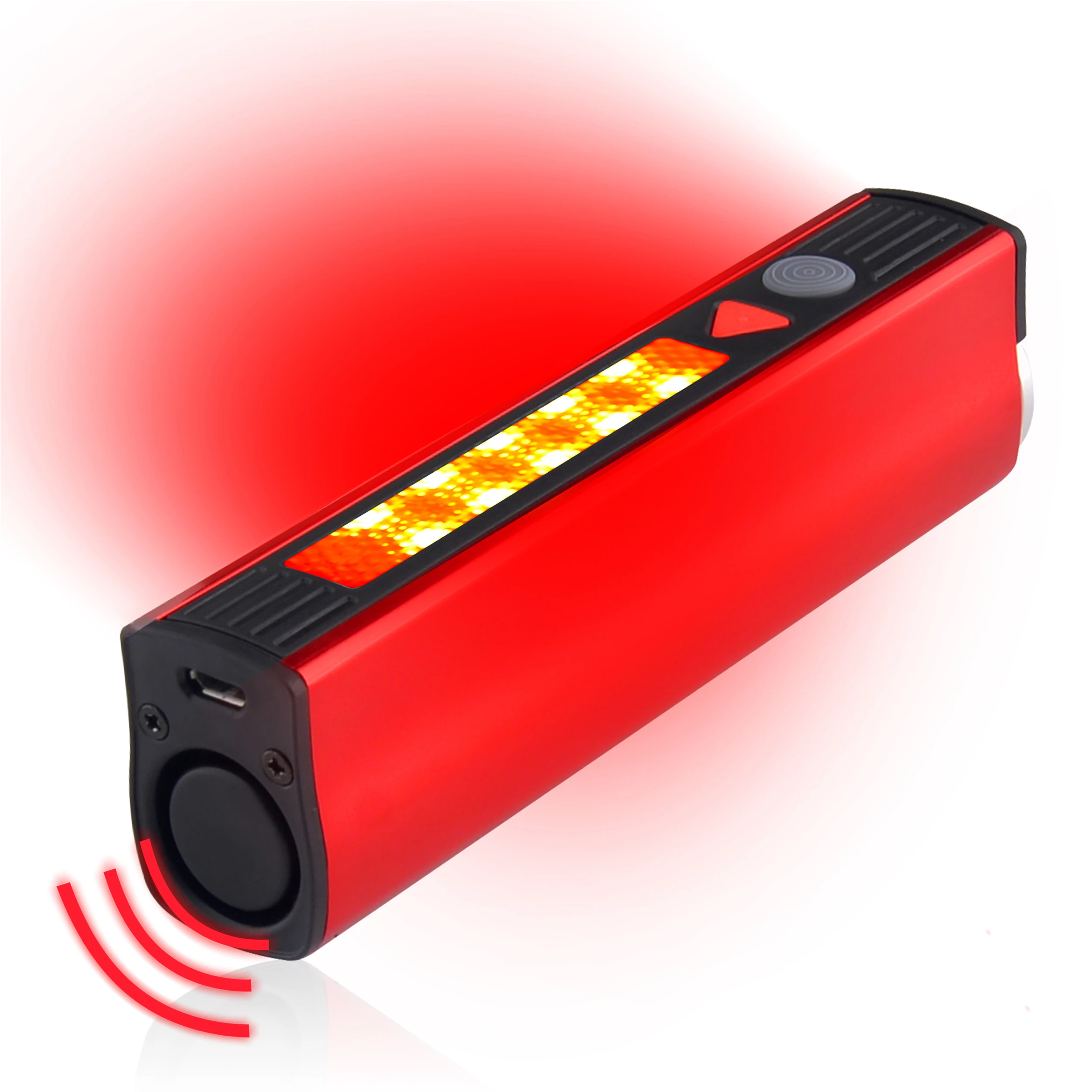 
2019 new outdoor camping light safety lady self defense portable led flashlight powerbank personal sound alarm for lady 