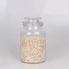 Round Glass Storage Jar with Glass Lid Plastic Ring Sealed Food Storage Canisters