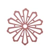 Amazon Modern Placemat Kitchen Accessories Cooking Tools Hollowed-out floral heat insulation coasters Coffee Table Cup Mats Pad