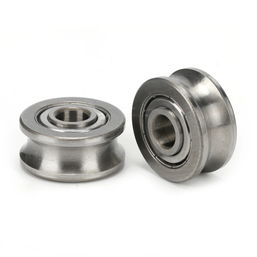 10 Roulements à Rainure U SG15 - 5x17x8mm - Acier Inoxydable - Pour Machines De Broderie